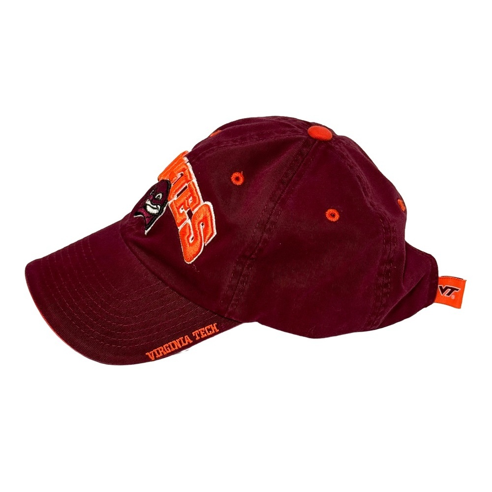 Virginia Tech Hokies Maroon Dad Hat Adjustable Strapback VT NCAA Baseball‎ Cap - Picture 2 of 7